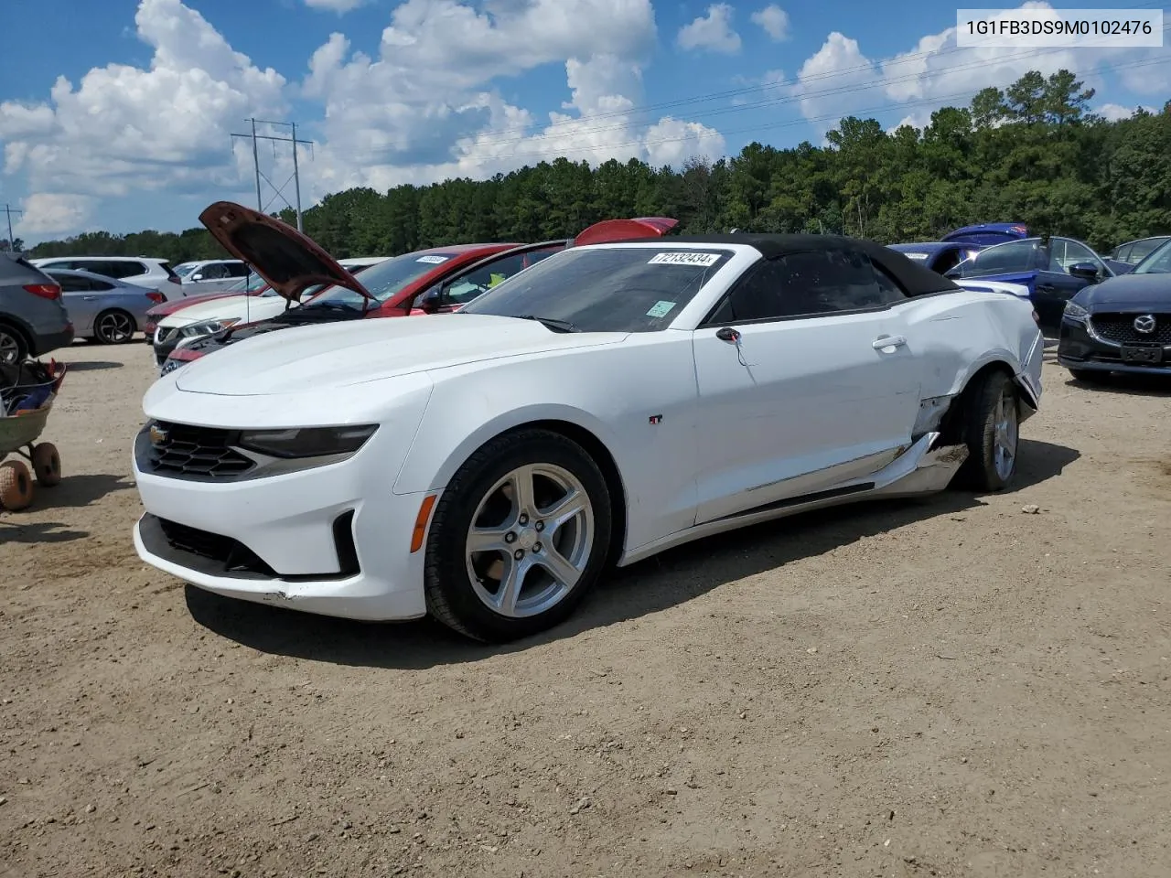 2021 Chevrolet Camaro Ls VIN: 1G1FB3DS9M0102476 Lot: 72132434