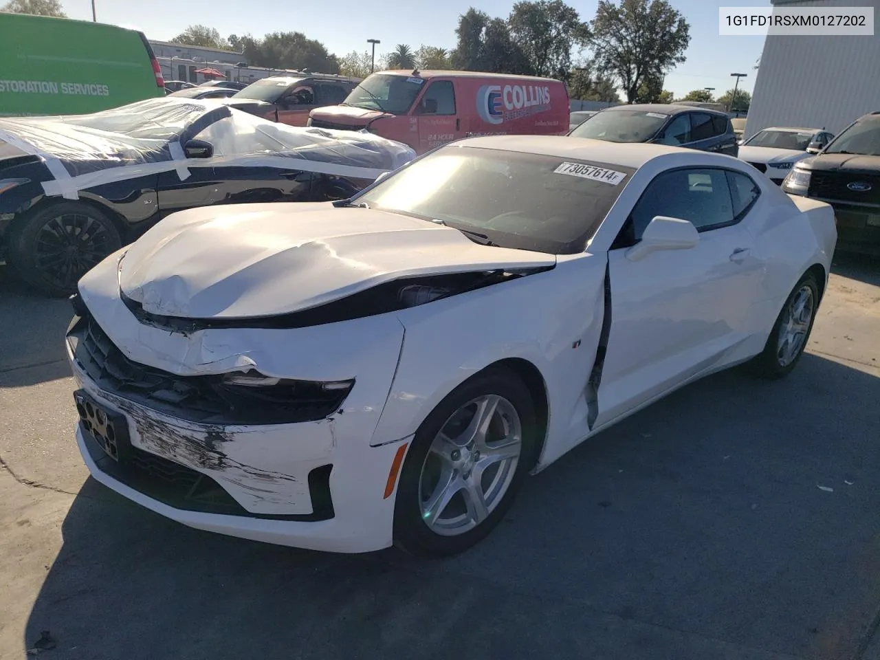 2021 Chevrolet Camaro Lt VIN: 1G1FD1RSXM0127202 Lot: 73057614