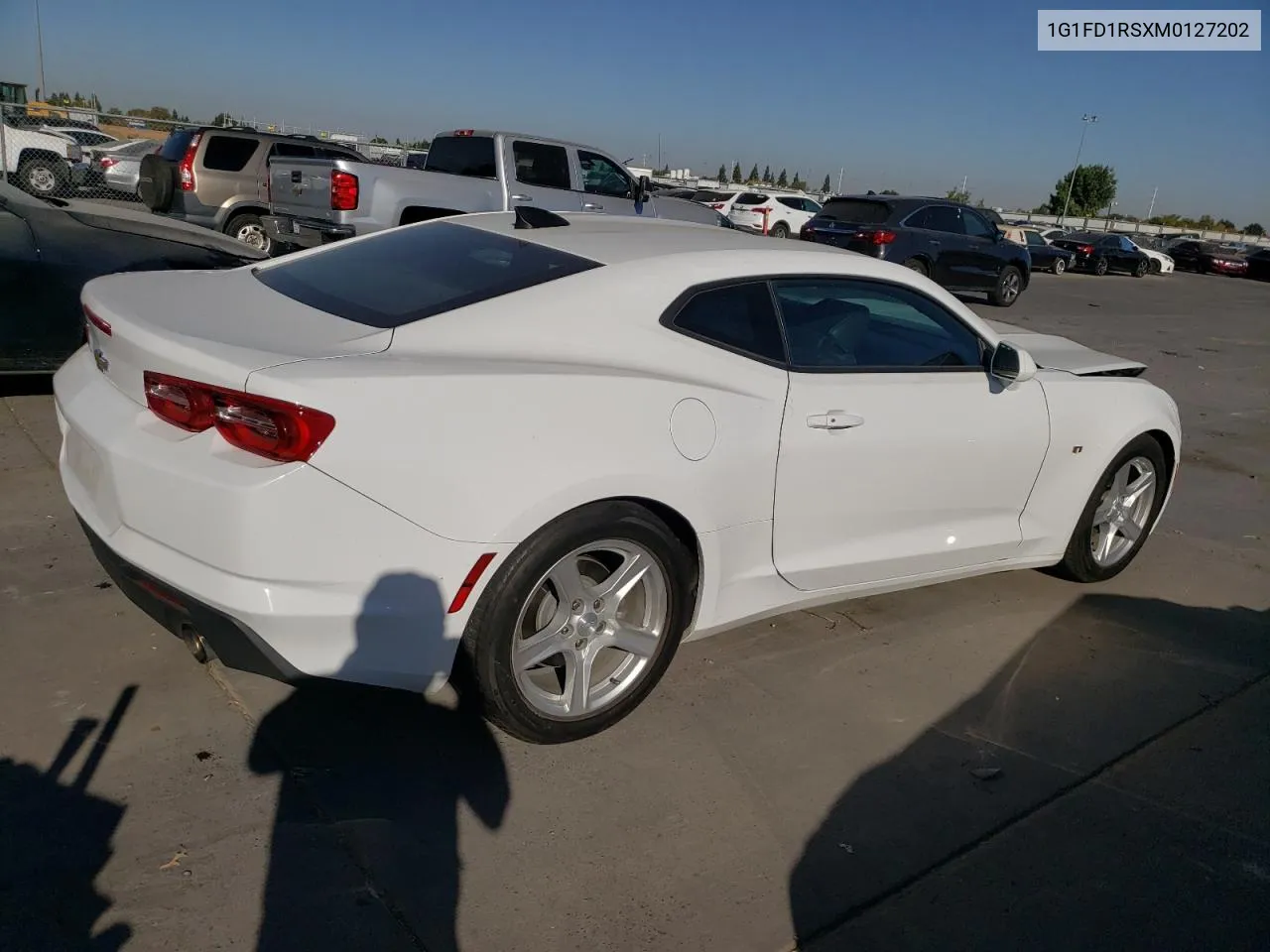 2021 Chevrolet Camaro Lt VIN: 1G1FD1RSXM0127202 Lot: 73057614