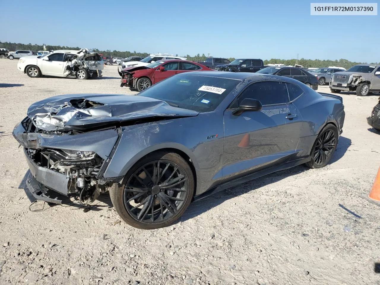 2021 Chevrolet Camaro Lz VIN: 1G1FF1R72M0137390 Lot: 73453704