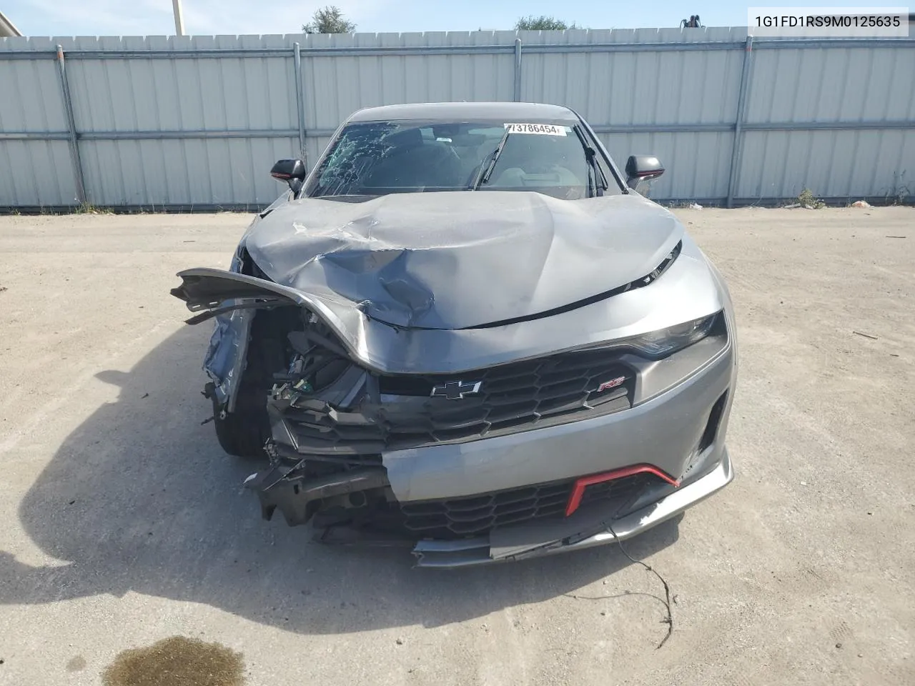 2021 Chevrolet Camaro Lt VIN: 1G1FD1RS9M0125635 Lot: 73786454