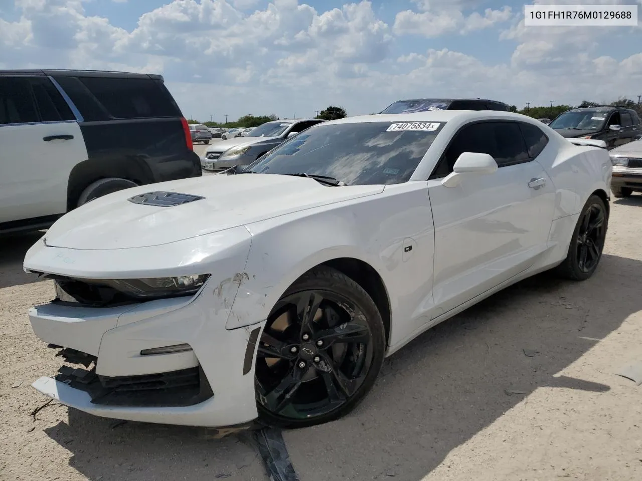 2021 Chevrolet Camaro Ss VIN: 1G1FH1R76M0129688 Lot: 74075834