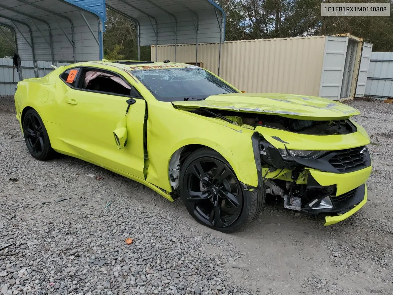 2021 Chevrolet Camaro Ls VIN: 1G1FB1RX1M0140308 Lot: 74239134