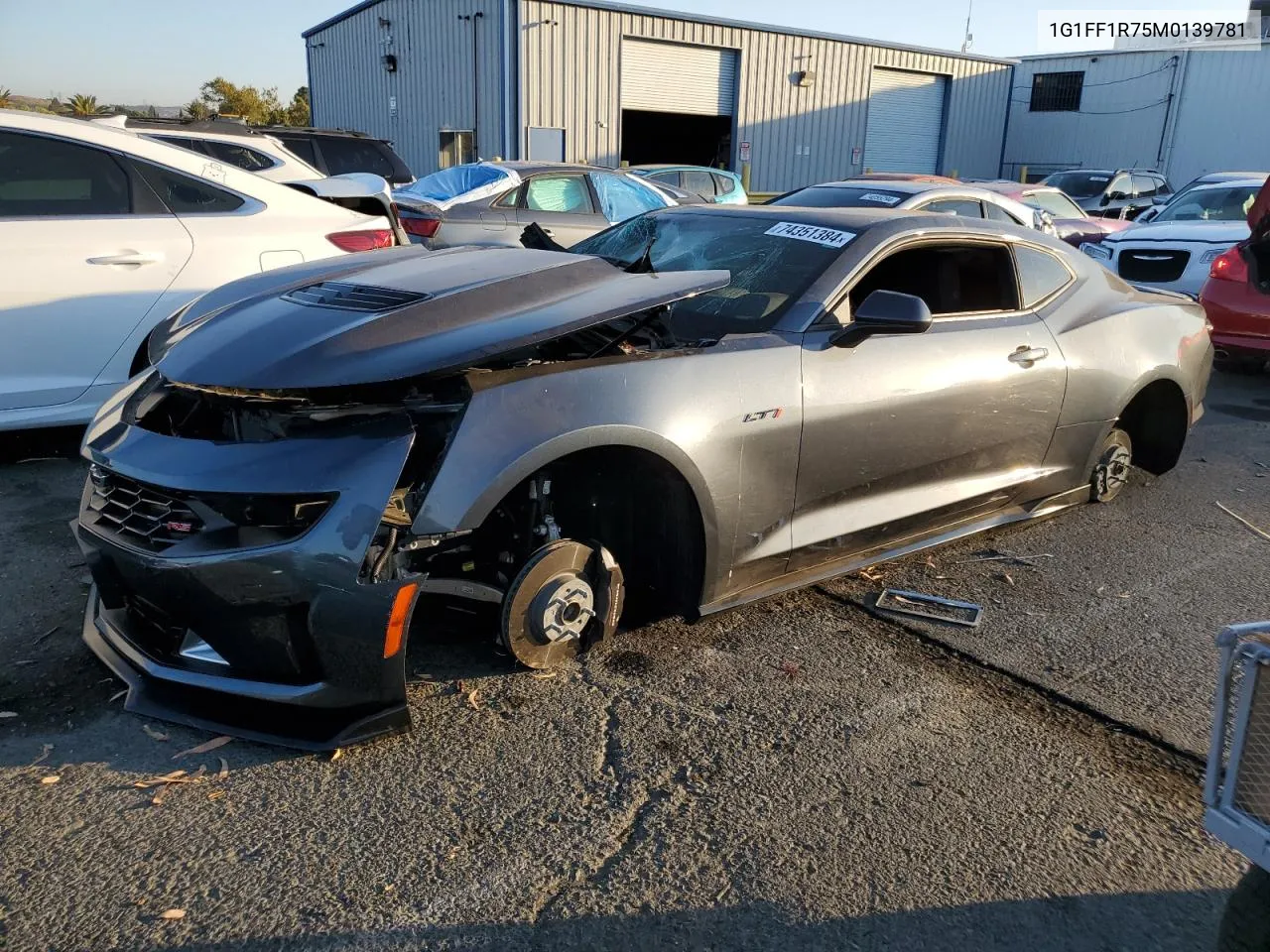 2021 Chevrolet Camaro Lz VIN: 1G1FF1R75M0139781 Lot: 74351384