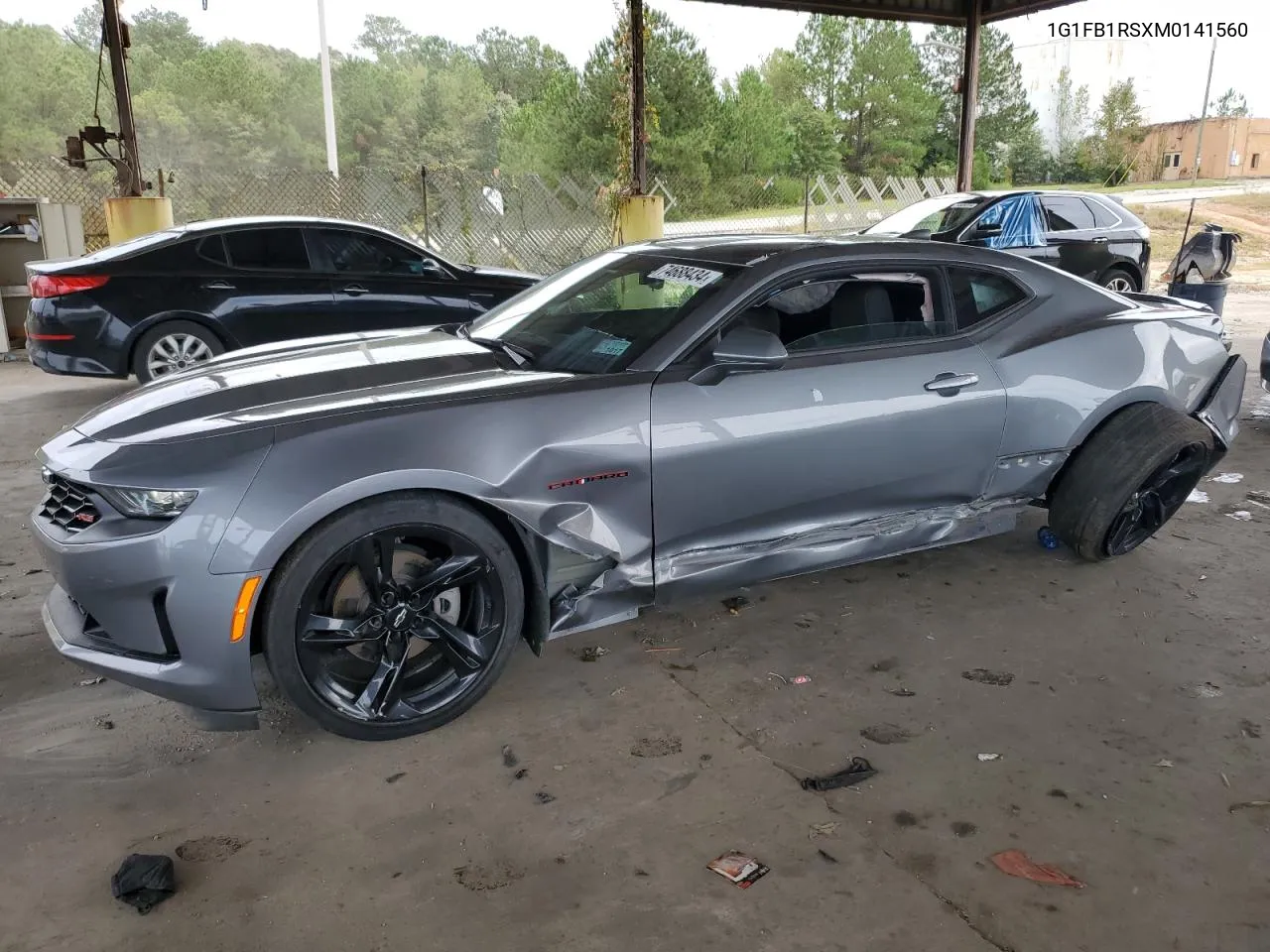 2021 Chevrolet Camaro Ls VIN: 1G1FB1RSXM0141560 Lot: 74688434