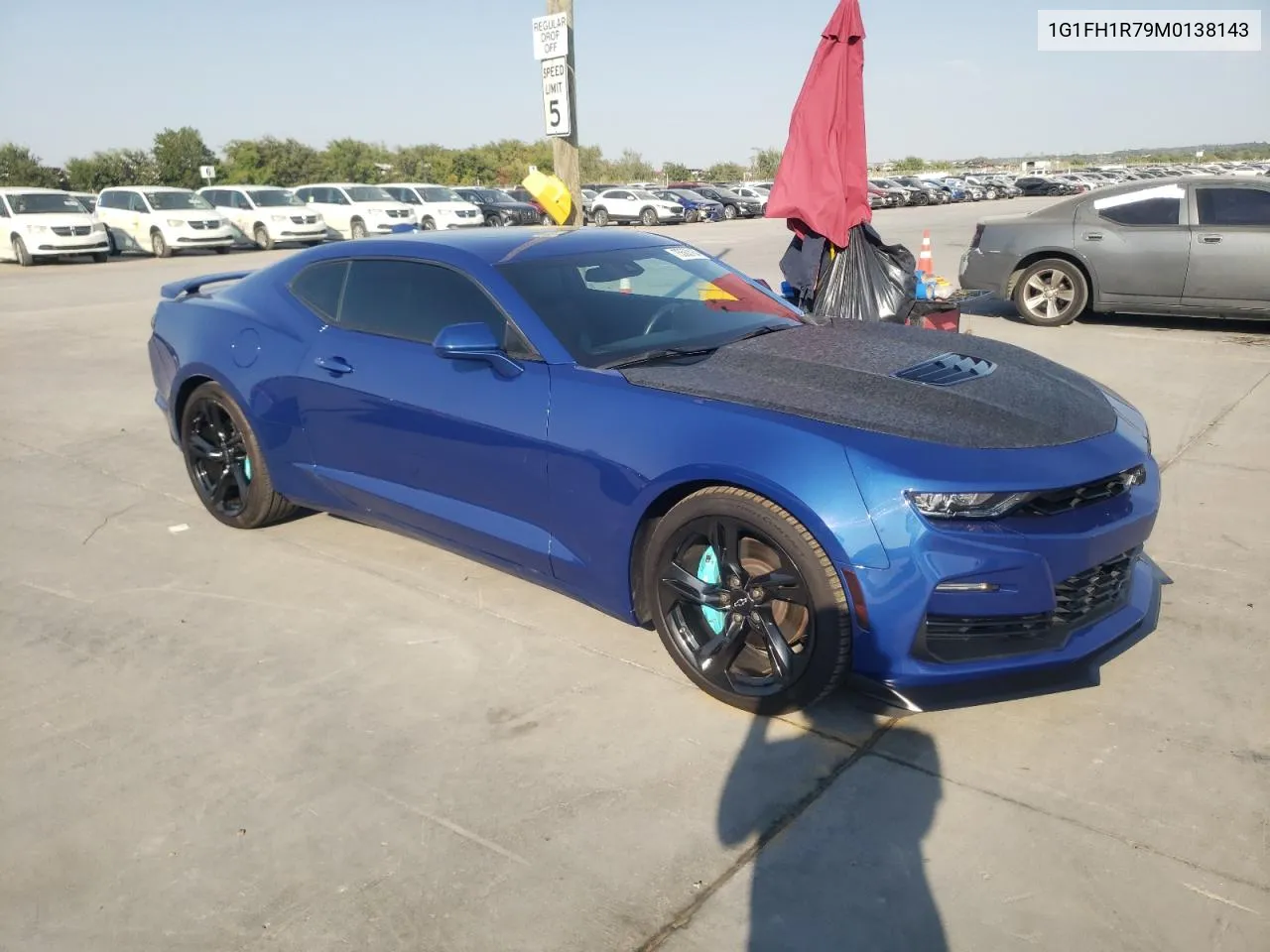 2021 Chevrolet Camaro Ss VIN: 1G1FH1R79M0138143 Lot: 75563164