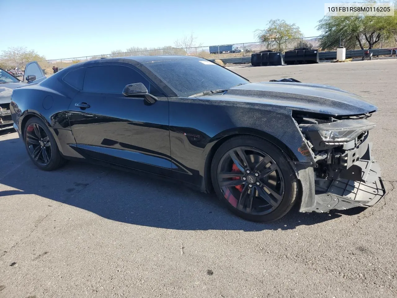 2021 Chevrolet Camaro Ls VIN: 1G1FB1RS8M0116205 Lot: 77118954