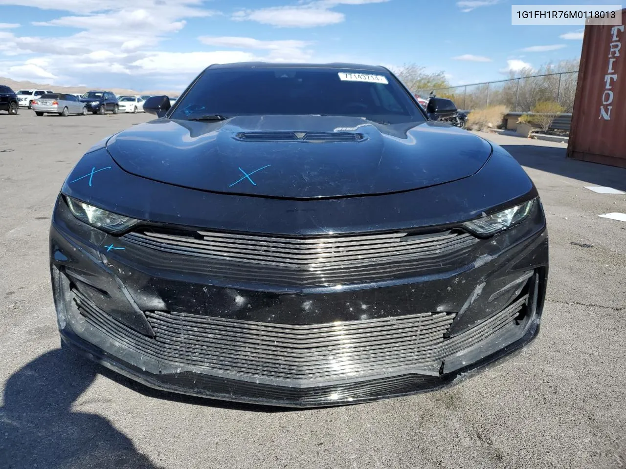 2021 Chevrolet Camaro Ss VIN: 1G1FH1R76M0118013 Lot: 77143714