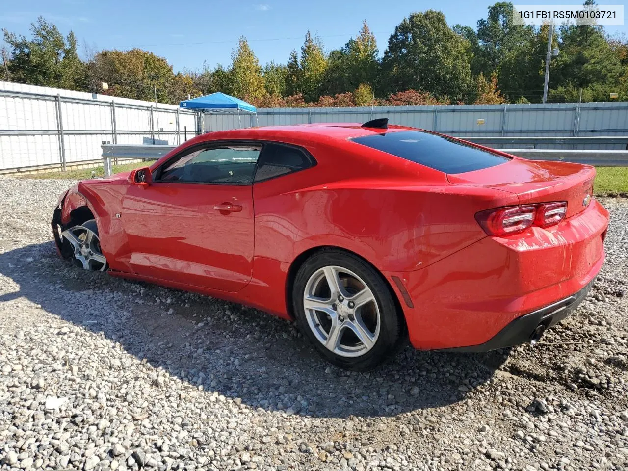 2021 Chevrolet Camaro Ls VIN: 1G1FB1RS5M0103721 Lot: 77702604