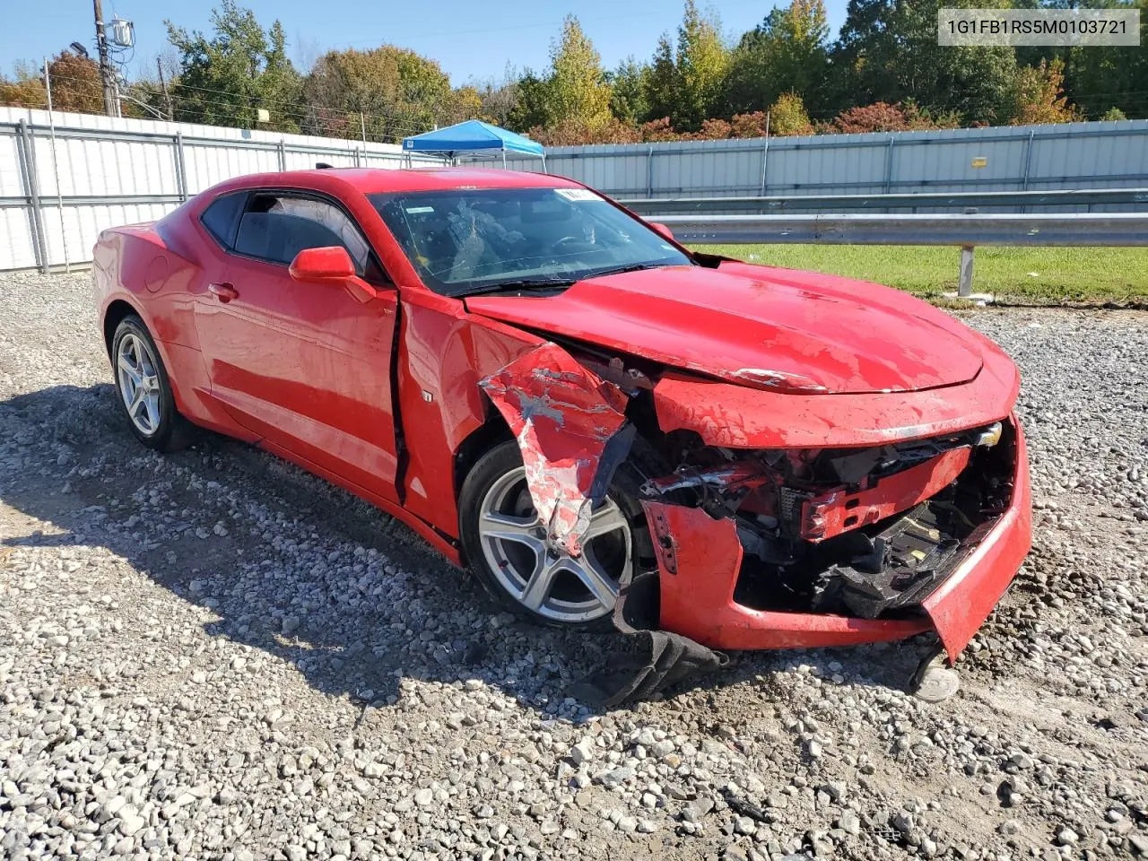 2021 Chevrolet Camaro Ls VIN: 1G1FB1RS5M0103721 Lot: 77702604