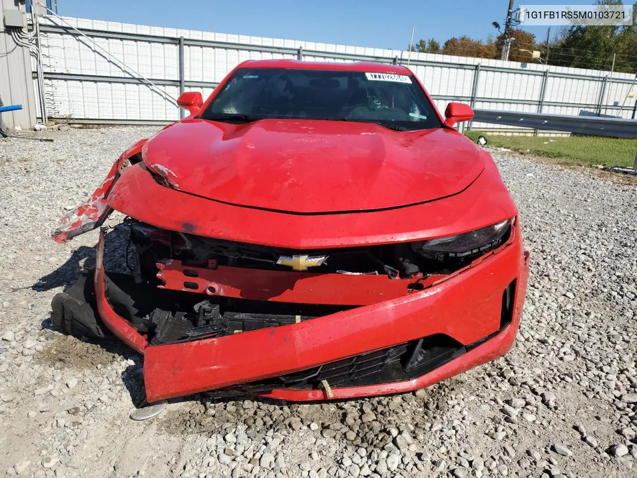 2021 Chevrolet Camaro Ls VIN: 1G1FB1RS5M0103721 Lot: 77702604