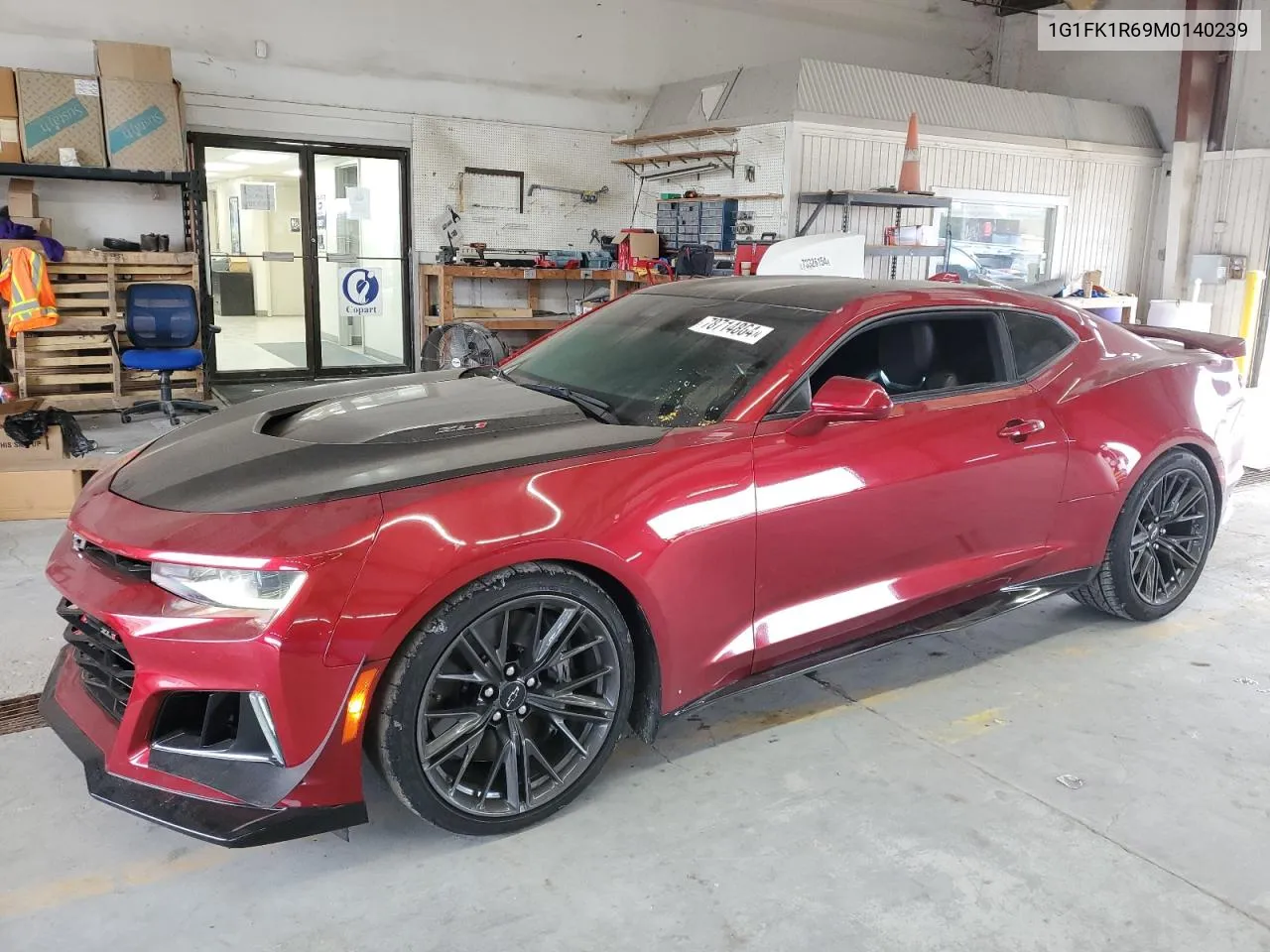 2021 Chevrolet Camaro Zl1 VIN: 1G1FK1R69M0140239 Lot: 78714864