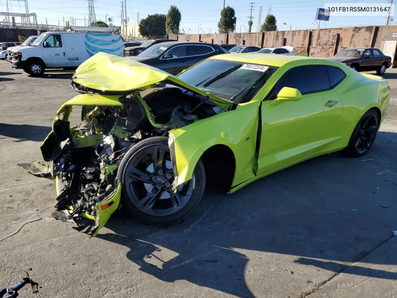 2021 Chevrolet Camaro Ls VIN: 1G1FB1RS5M0131647 Lot: 79572374