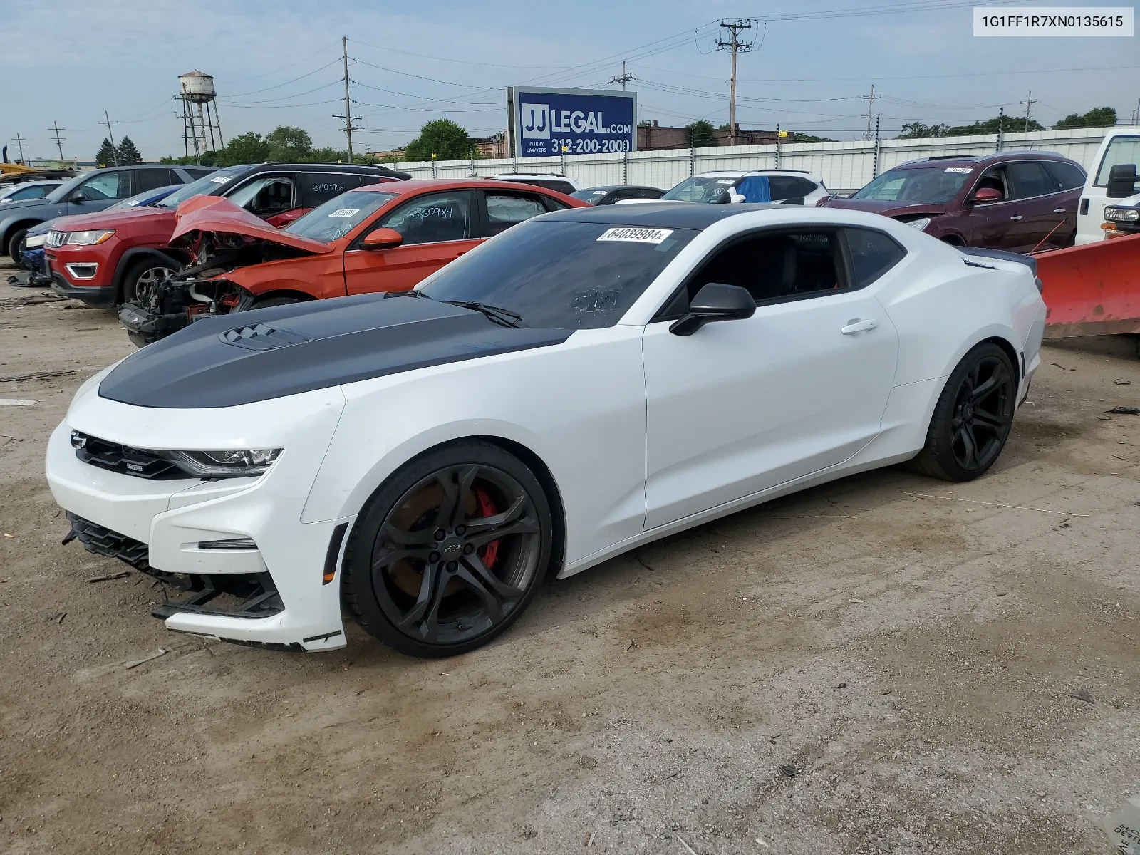 2022 Chevrolet Camaro Lt1 VIN: 1G1FF1R7XN0135615 Lot: 64039984