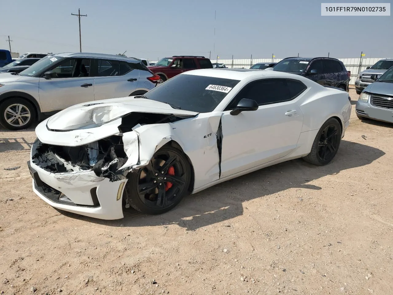 2022 Chevrolet Camaro Lt1 VIN: 1G1FF1R79N0102735 Lot: 64630364