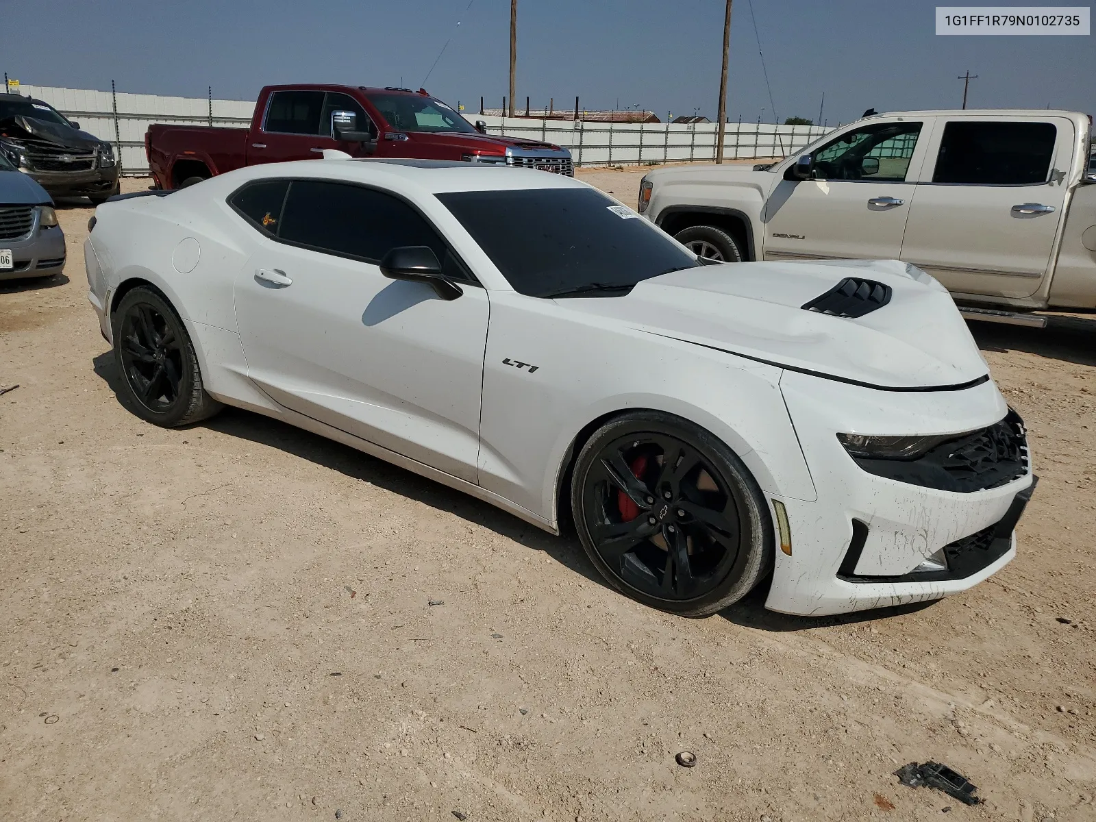 2022 Chevrolet Camaro Lt1 VIN: 1G1FF1R79N0102735 Lot: 64630364