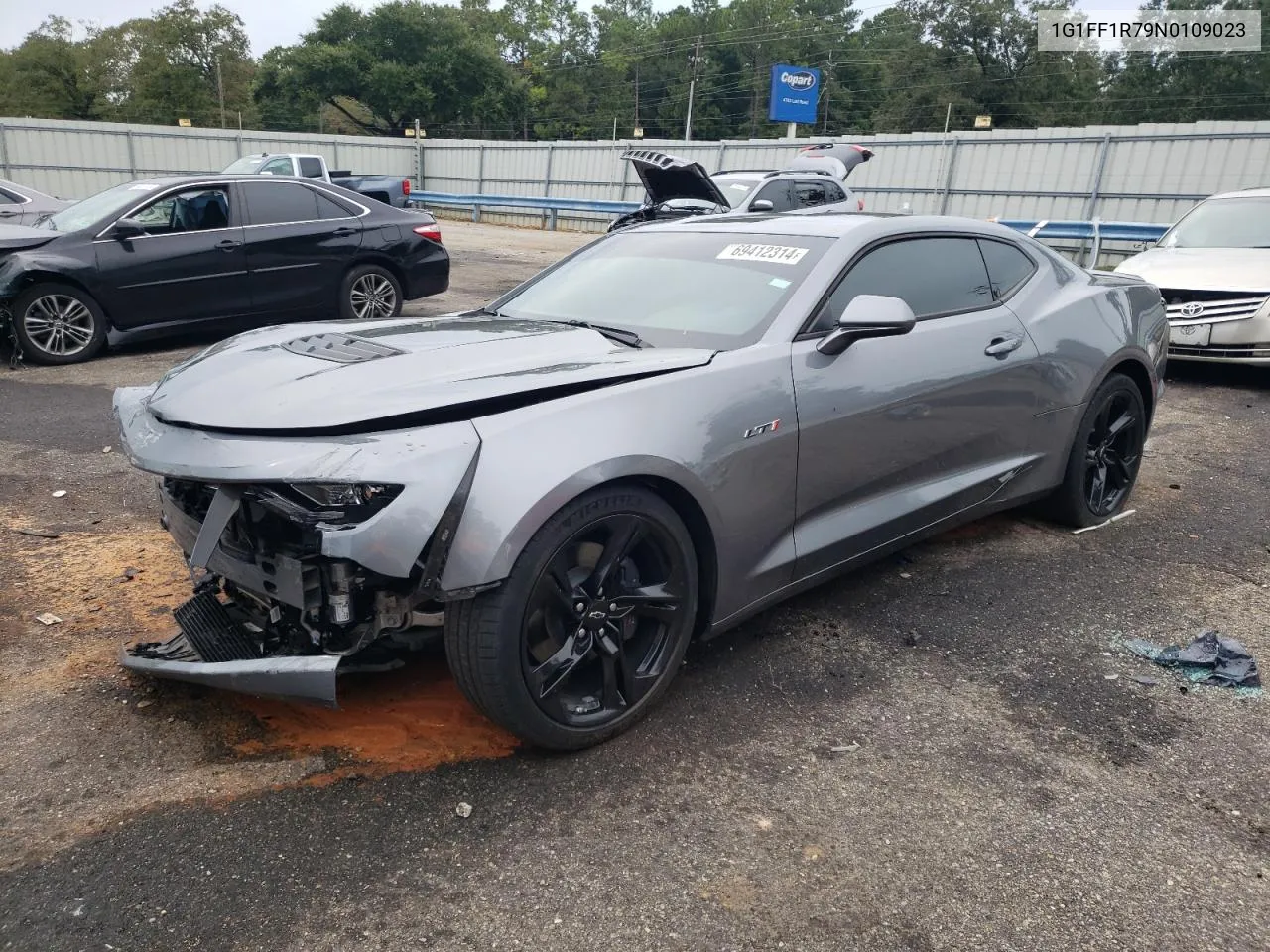 2022 Chevrolet Camaro Lt1 VIN: 1G1FF1R79N0109023 Lot: 69412314