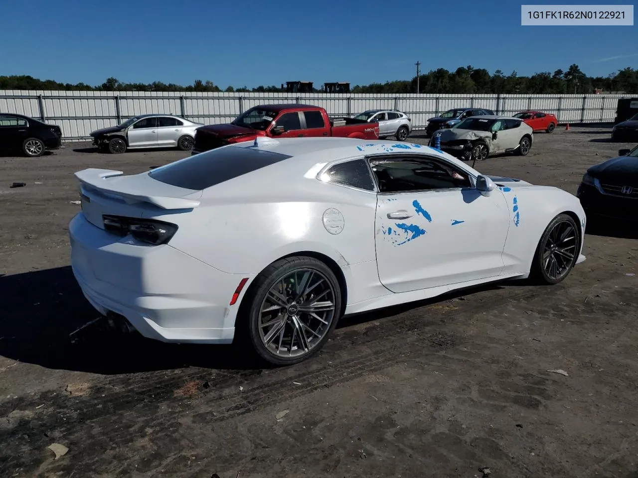 2022 Chevrolet Camaro Zl1 VIN: 1G1FK1R62N0122921 Lot: 70043244