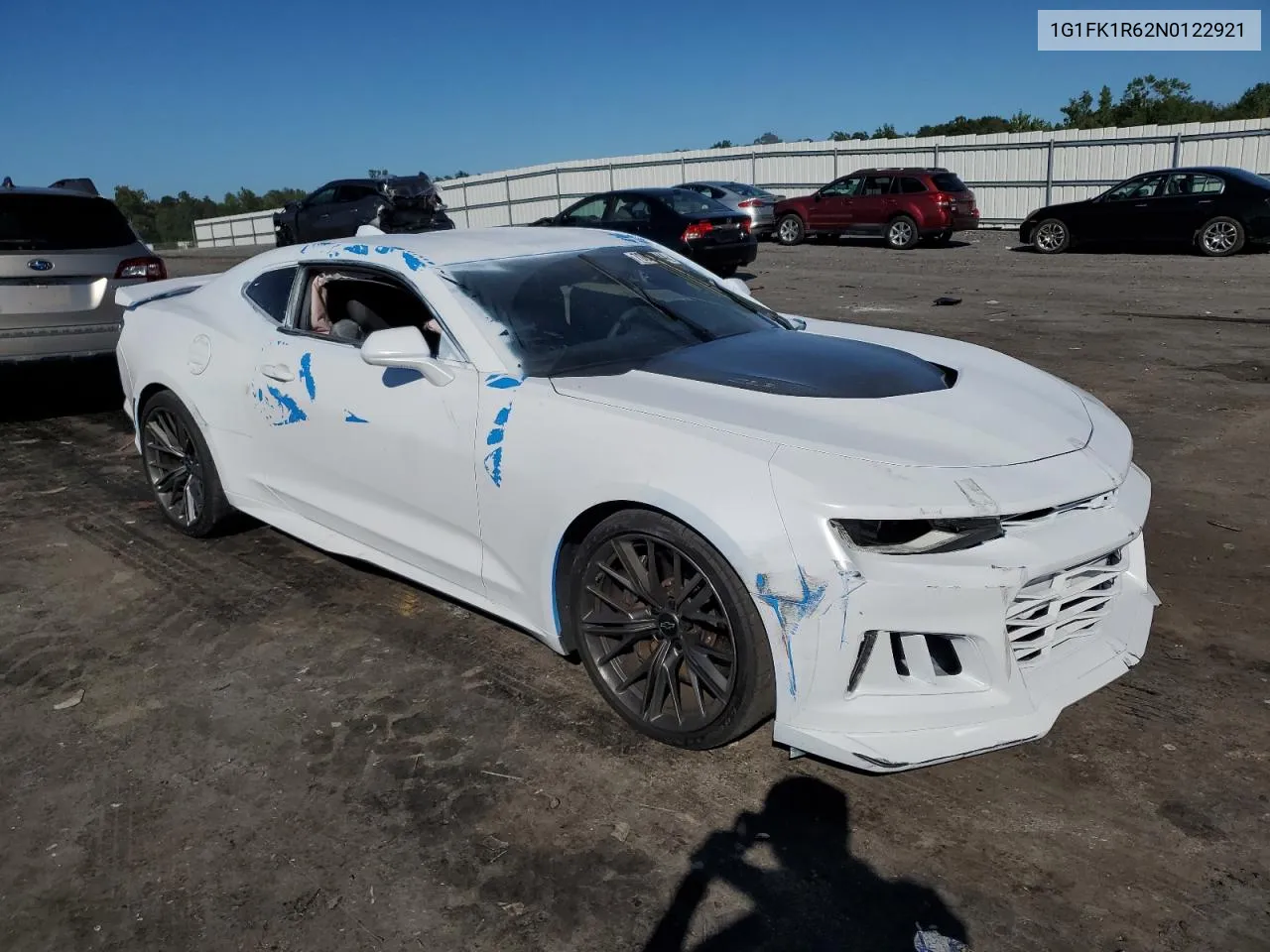 2022 Chevrolet Camaro Zl1 VIN: 1G1FK1R62N0122921 Lot: 70043244