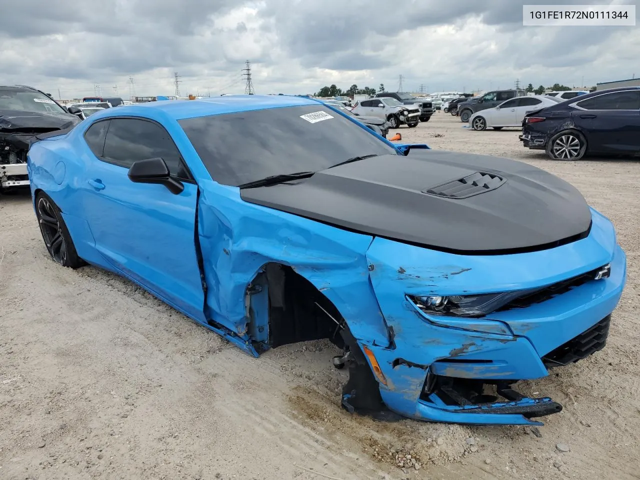 2022 Chevrolet Camaro Lt1 VIN: 1G1FE1R72N0111344 Lot: 70286584