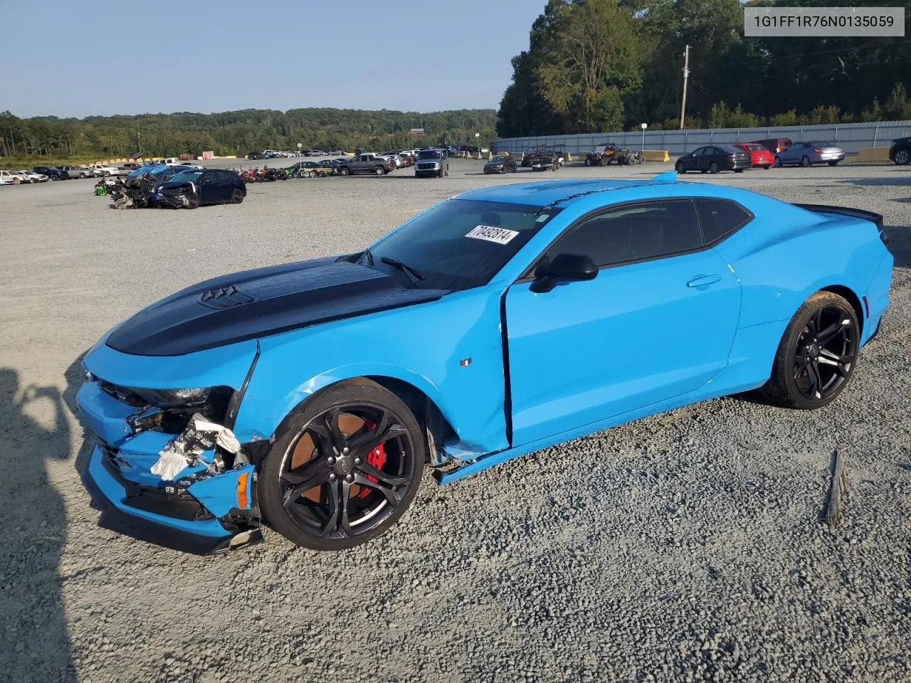 2022 Chevrolet Camaro Lt1 VIN: 1G1FF1R76N0135059 Lot: 70492814