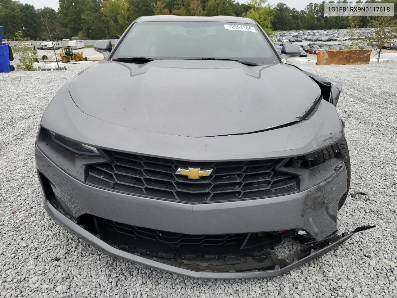 2022 Chevrolet Camaro Ls VIN: 1G1FB1RX9N0117618 Lot: 70563104