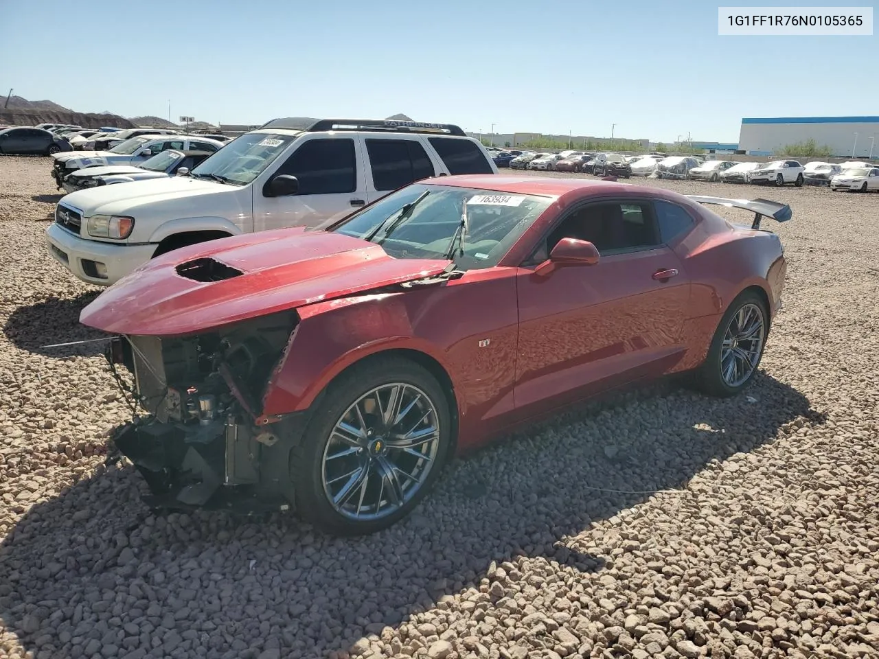 2022 Chevrolet Camaro Lt1 VIN: 1G1FF1R76N0105365 Lot: 71639344