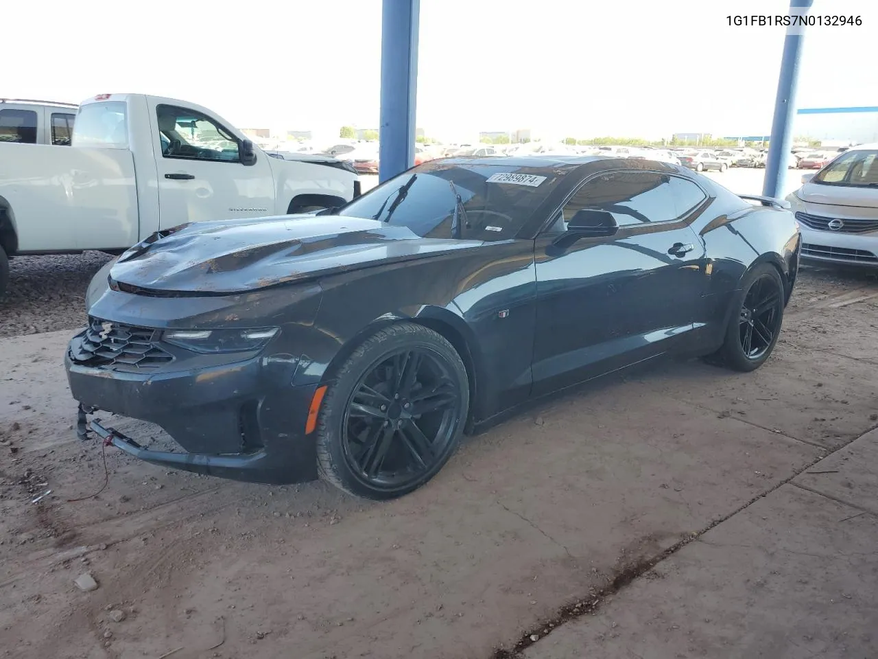 2022 Chevrolet Camaro Ls VIN: 1G1FB1RS7N0132946 Lot: 72989874