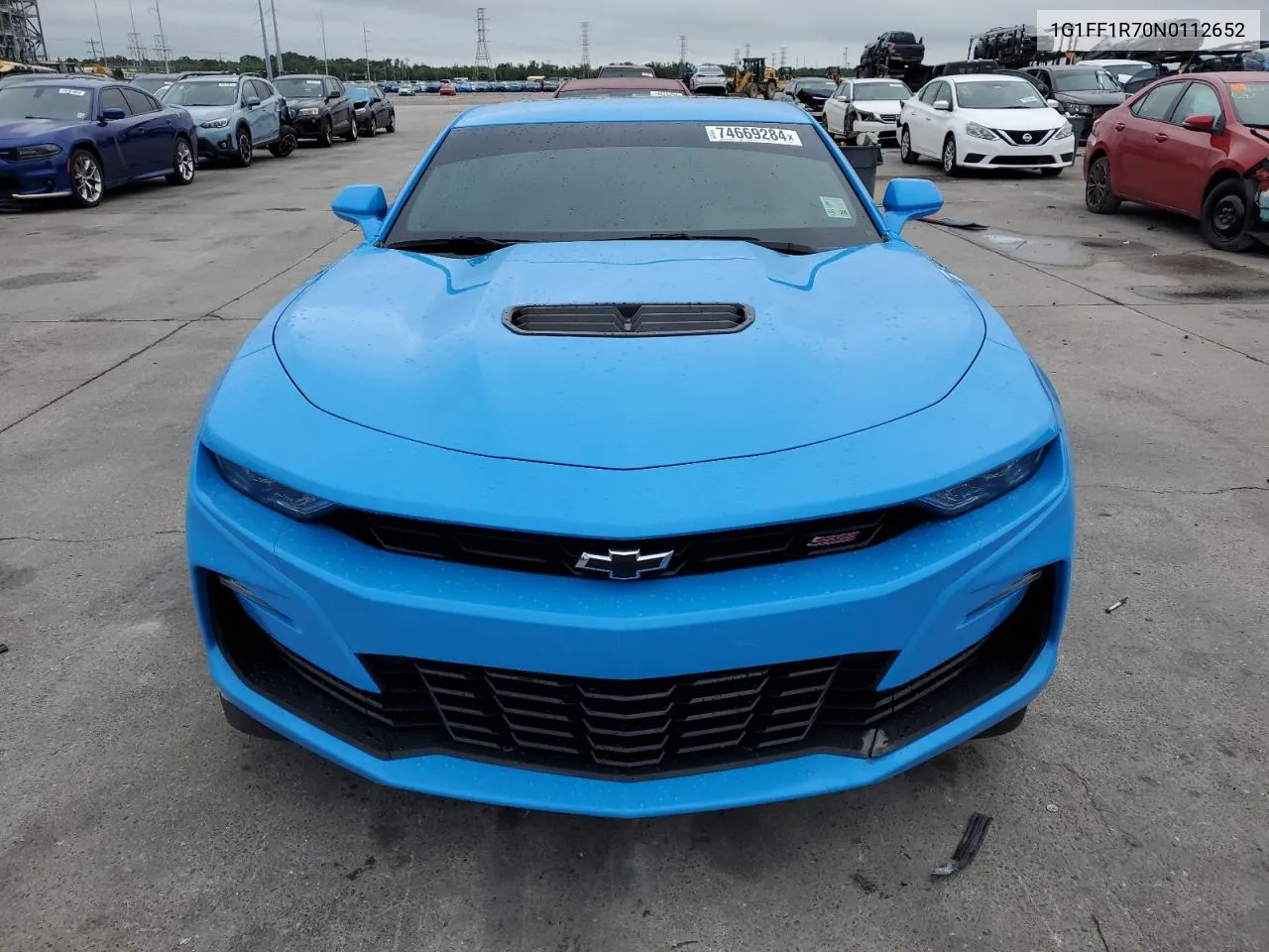 2022 Chevrolet Camaro Lt1 VIN: 1G1FF1R70N0112652 Lot: 74669284