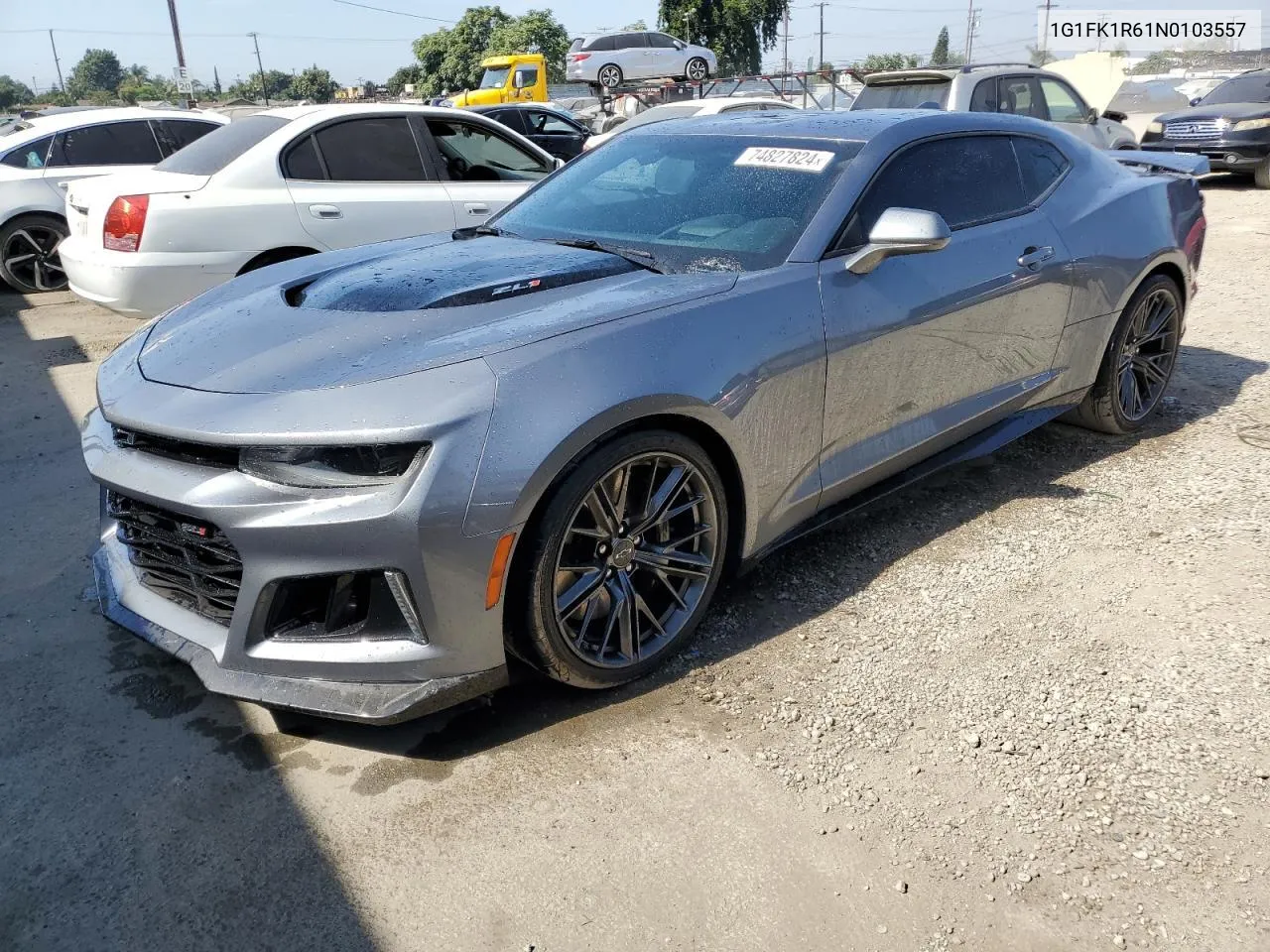 2022 Chevrolet Camaro Zl1 VIN: 1G1FK1R61N0103557 Lot: 74827824