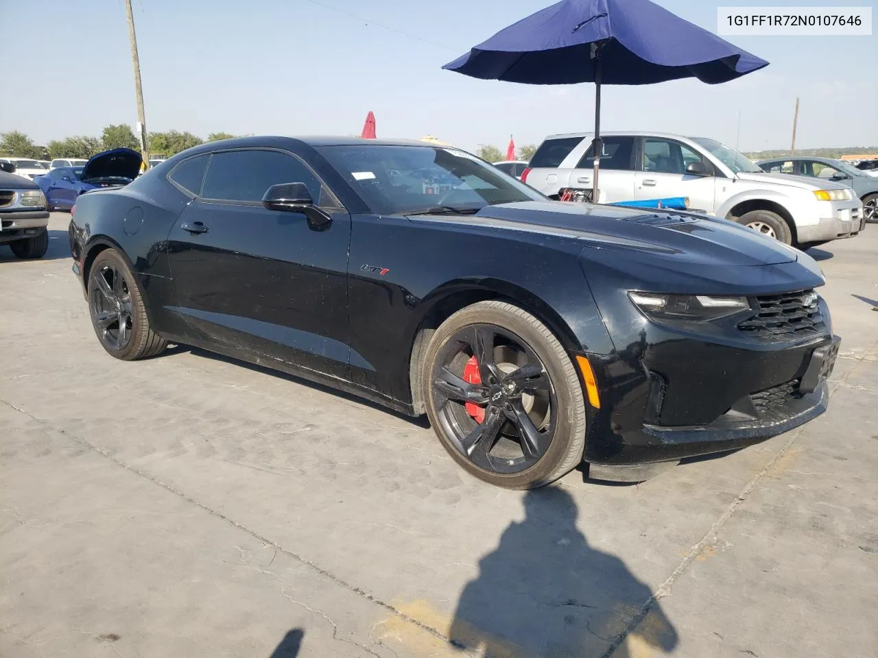 2022 Chevrolet Camaro Lt1 VIN: 1G1FF1R72N0107646 Lot: 75359194