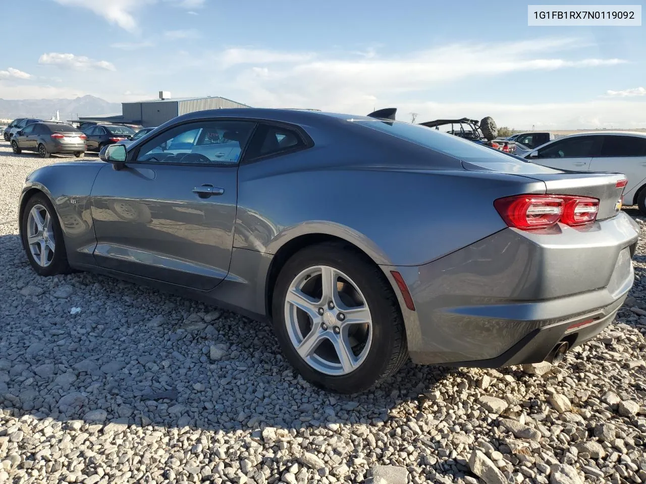 2022 Chevrolet Camaro Ls VIN: 1G1FB1RX7N0119092 Lot: 75519244