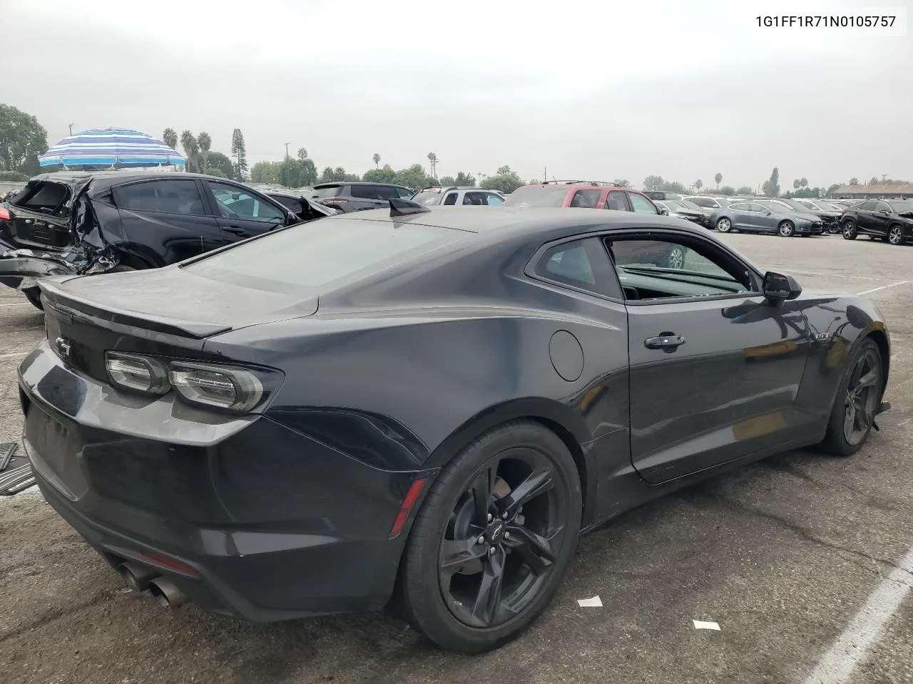 2022 Chevrolet Camaro Lt1 VIN: 1G1FF1R71N0105757 Lot: 75871434