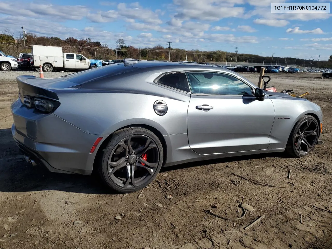 2022 Chevrolet Camaro Ss VIN: 1G1FH1R70N0104772 Lot: 77532374