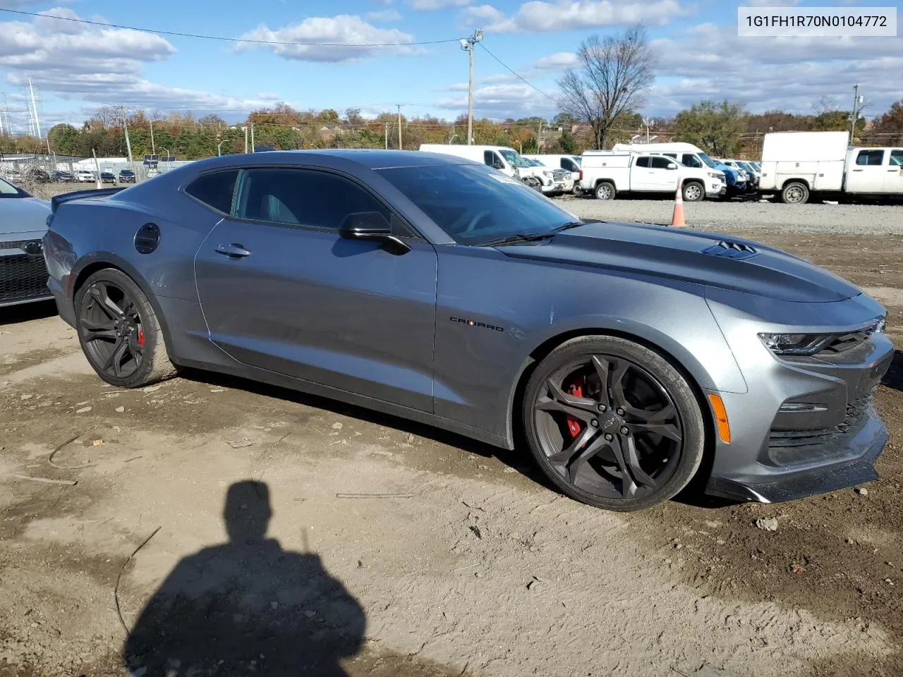 2022 Chevrolet Camaro Ss VIN: 1G1FH1R70N0104772 Lot: 77532374