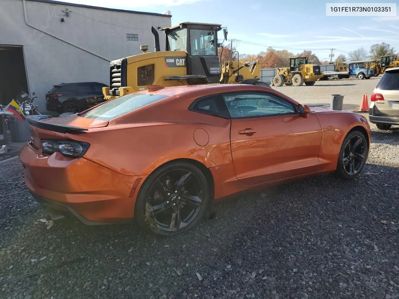 2022 Chevrolet Camaro Lt1 VIN: 1G1FE1R73N0103351 Lot: 77611654