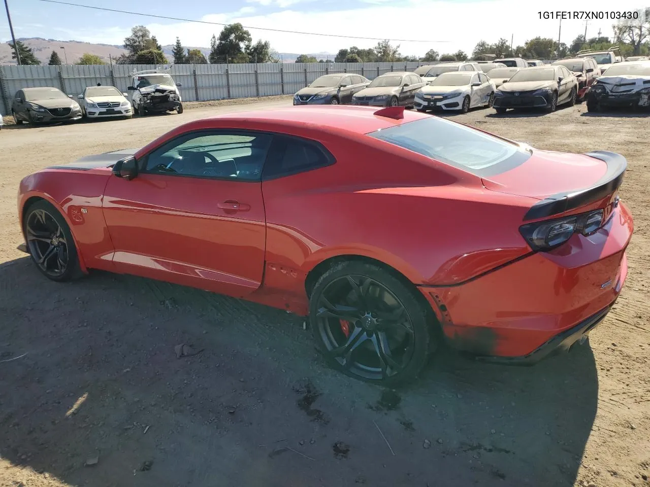 2022 Chevrolet Camaro Lt1 VIN: 1G1FE1R7XN0103430 Lot: 77683384