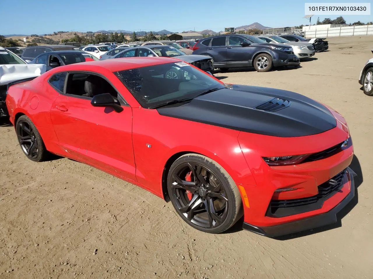 2022 Chevrolet Camaro Lt1 VIN: 1G1FE1R7XN0103430 Lot: 77683384