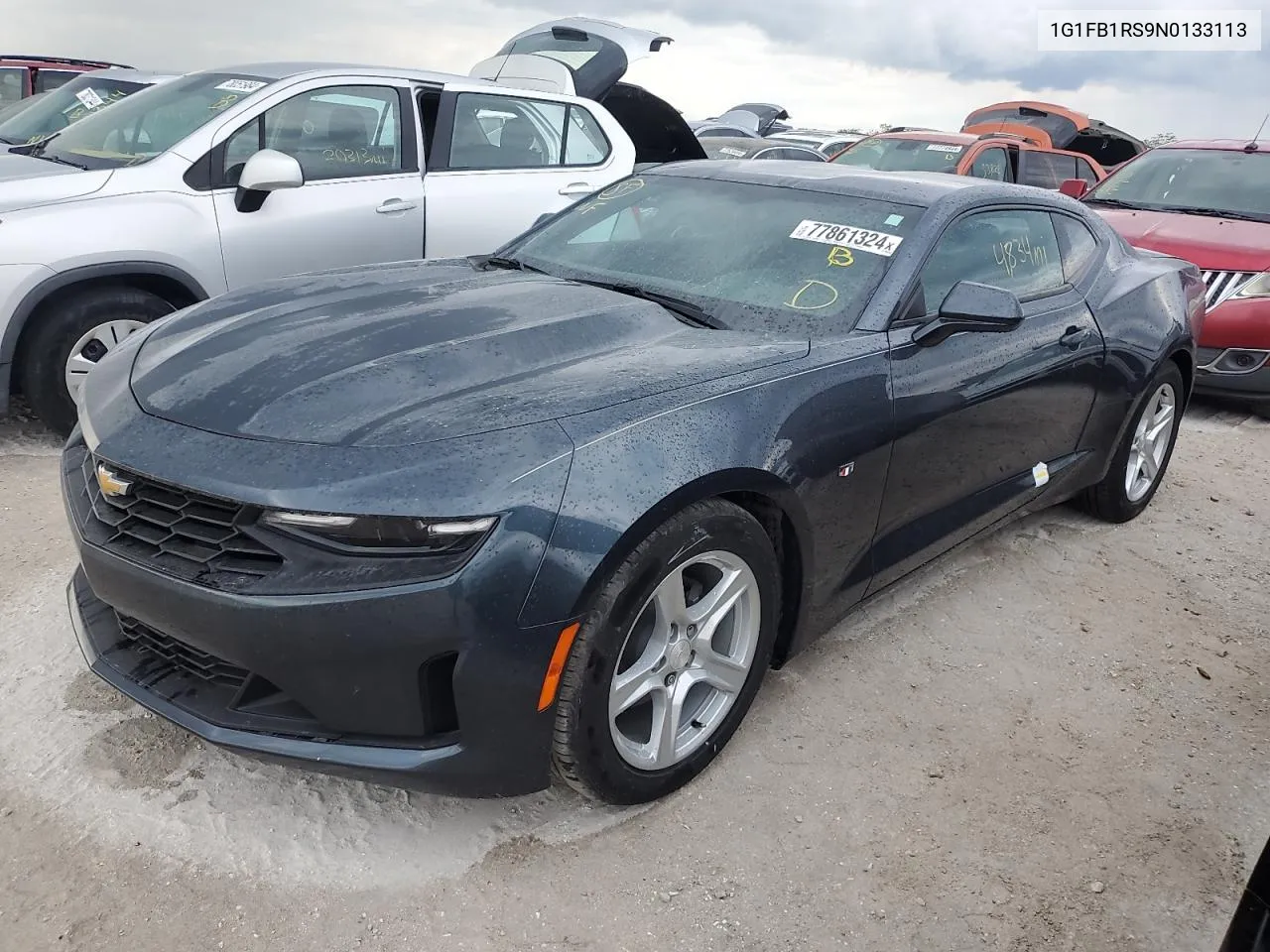 2022 Chevrolet Camaro Ls VIN: 1G1FB1RS9N0133113 Lot: 77861324