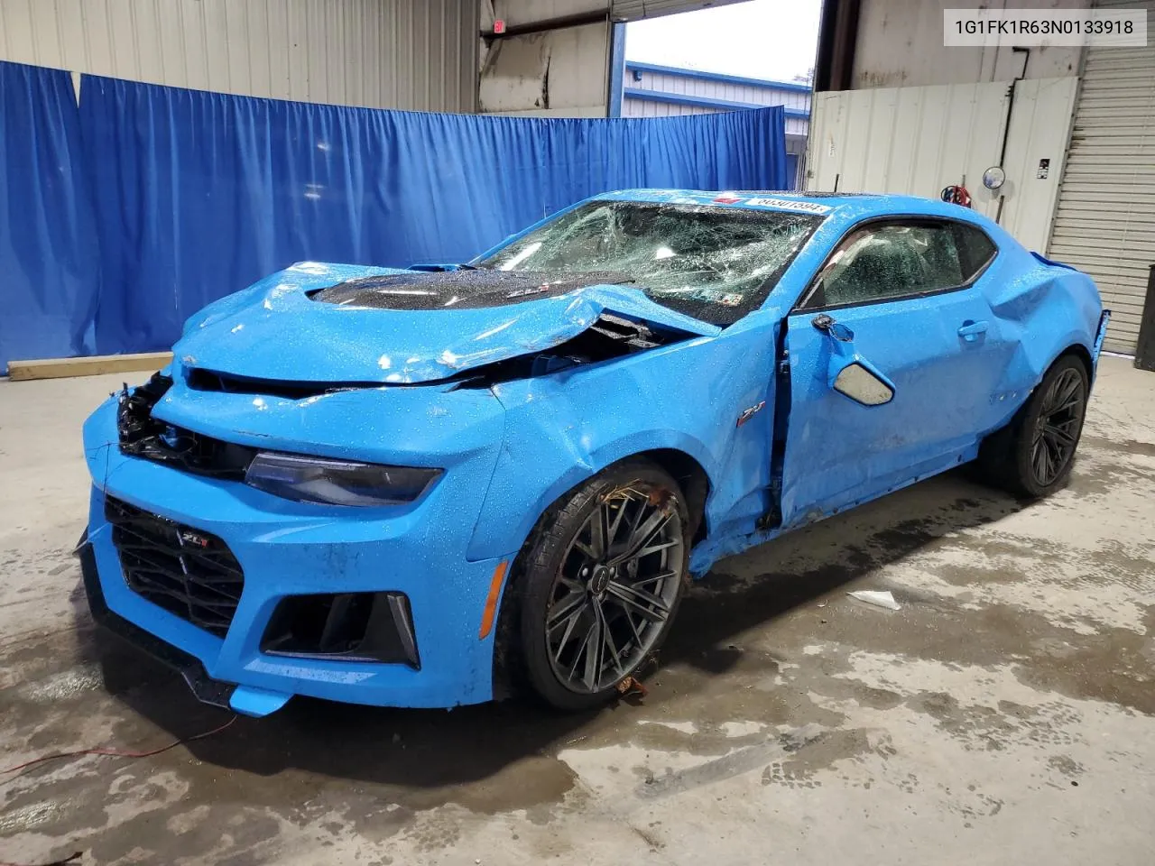 2022 Chevrolet Camaro Zl1 VIN: 1G1FK1R63N0133918 Lot: 80301594