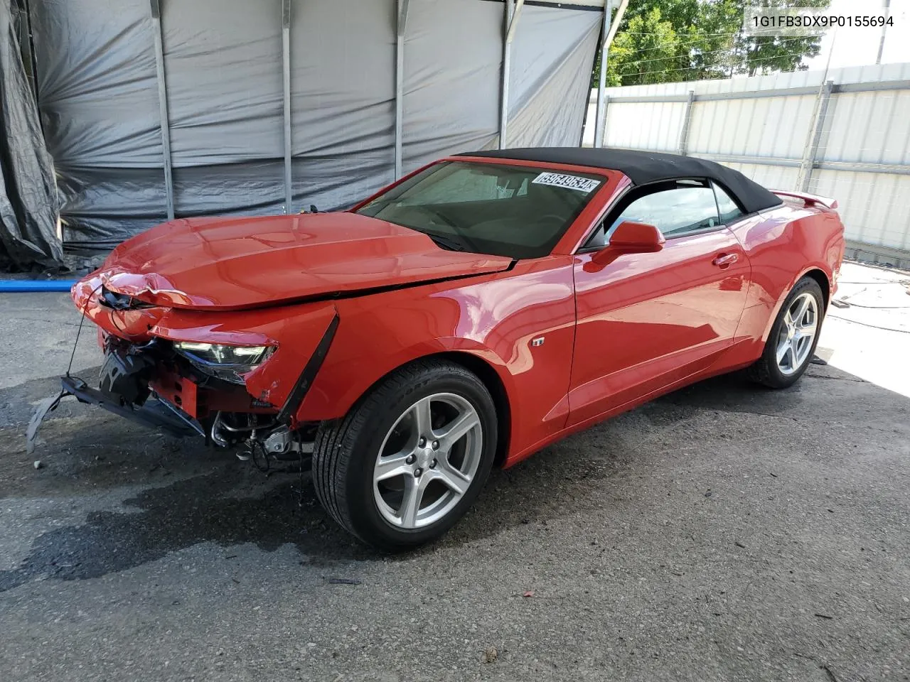 2023 Chevrolet Camaro Ls VIN: 1G1FB3DX9P0155694 Lot: 59649634