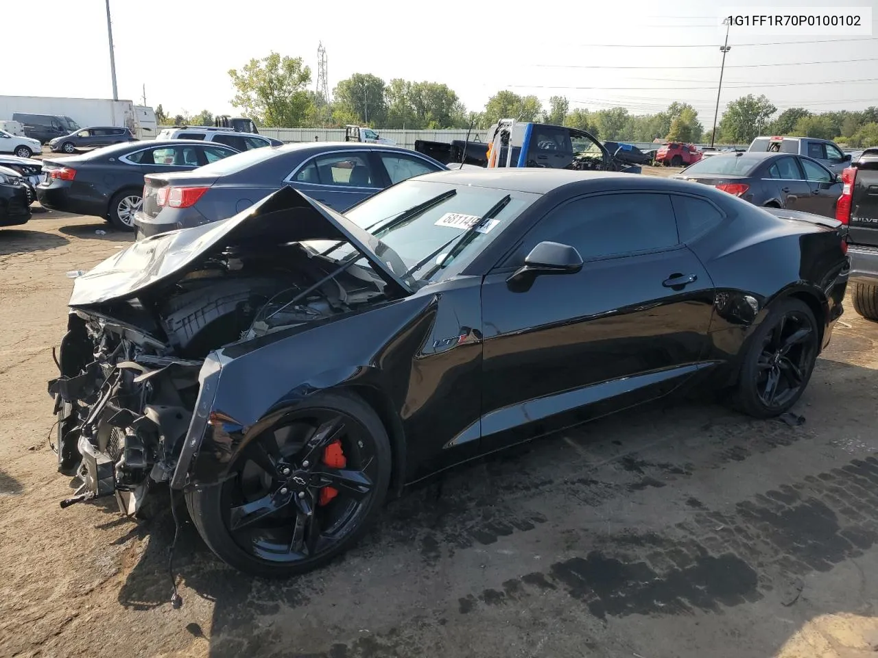 2023 Chevrolet Camaro Lt1 VIN: 1G1FF1R70P0100102 Lot: 68114924