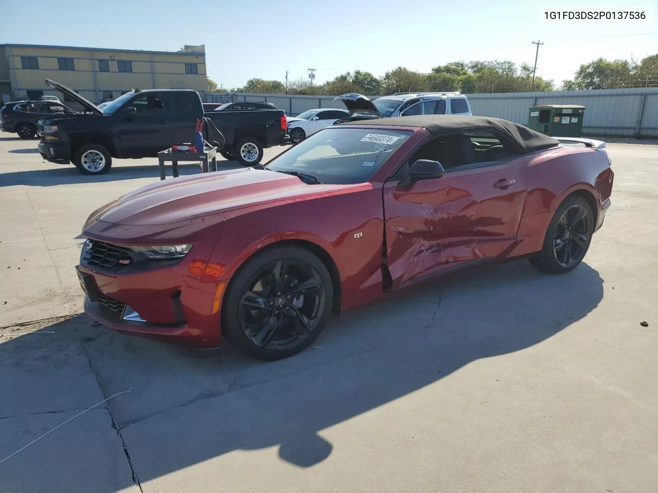 2023 Chevrolet Camaro Lt VIN: 1G1FD3DS2P0137536 Lot: 74040374