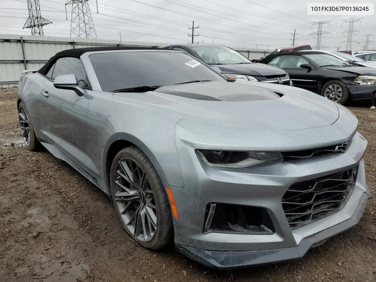 2023 Chevrolet Camaro Zl1 VIN: 1G1FK3D67P0136245 Lot: 78904624