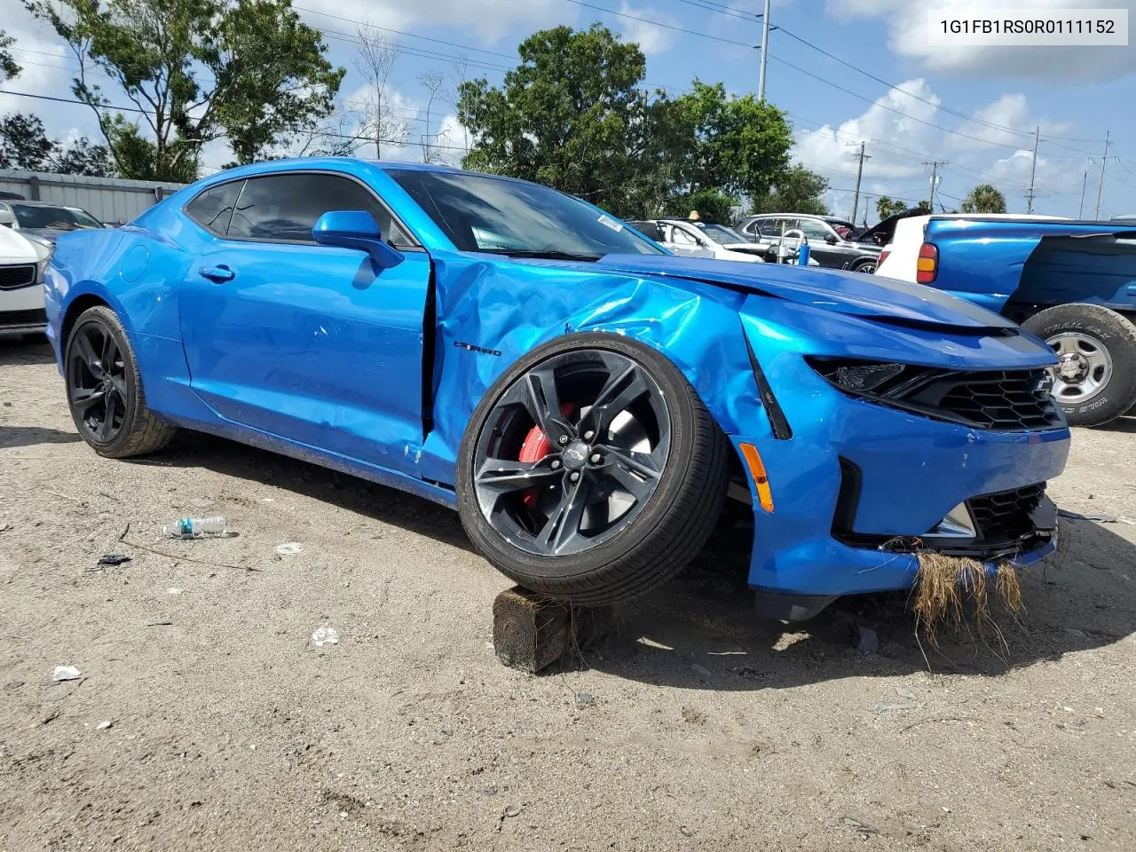 2024 Chevrolet Camaro Ls VIN: 1G1FB1RS0R0111152 Lot: 70301824