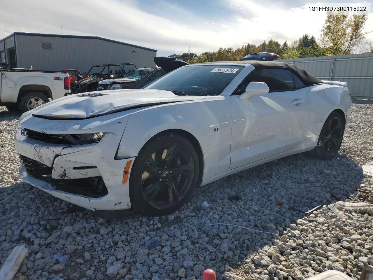 2024 Chevrolet Camaro Ss VIN: 1G1FH3D73R0115922 Lot: 75877344