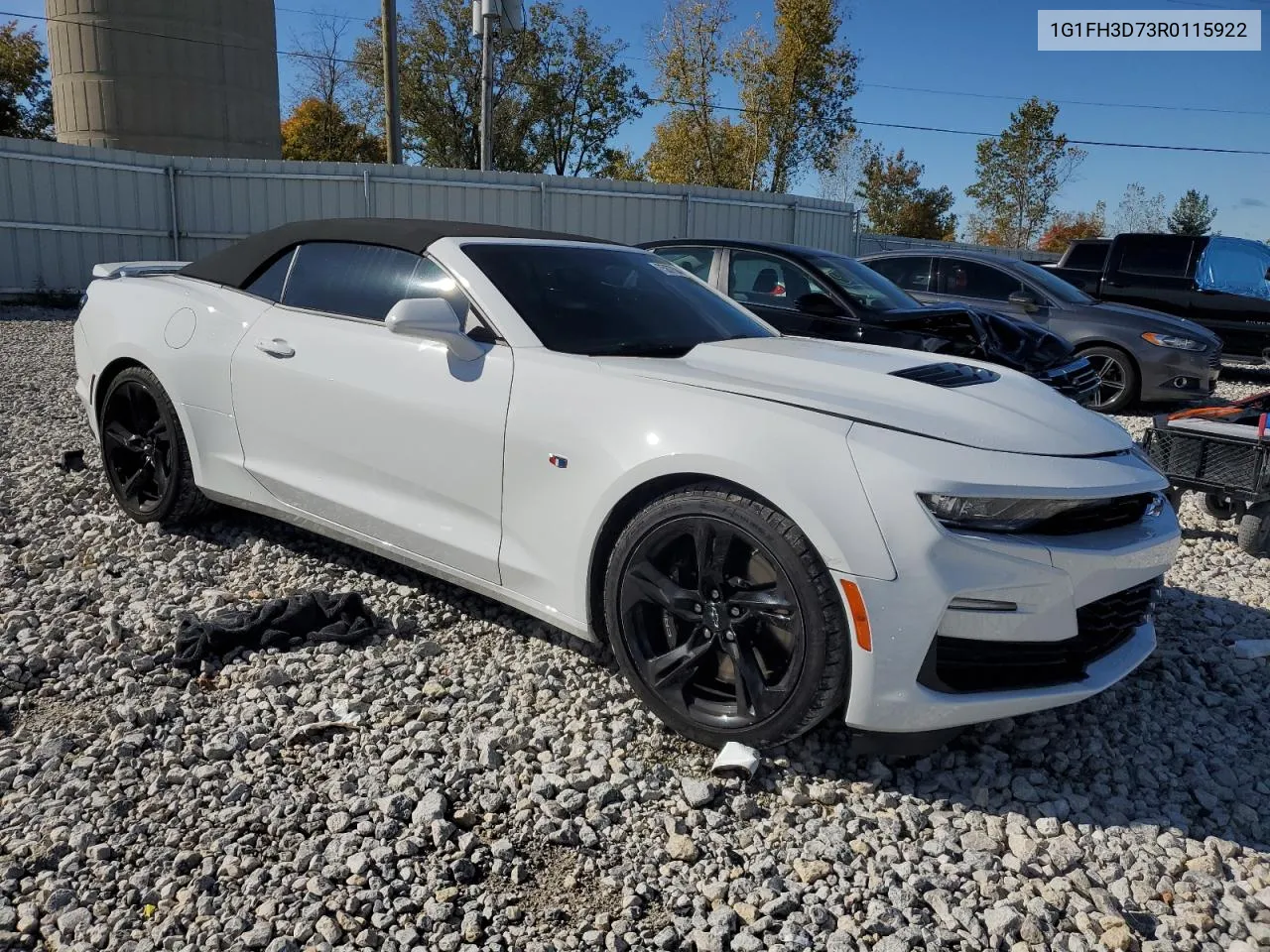 2024 Chevrolet Camaro Ss VIN: 1G1FH3D73R0115922 Lot: 75877344