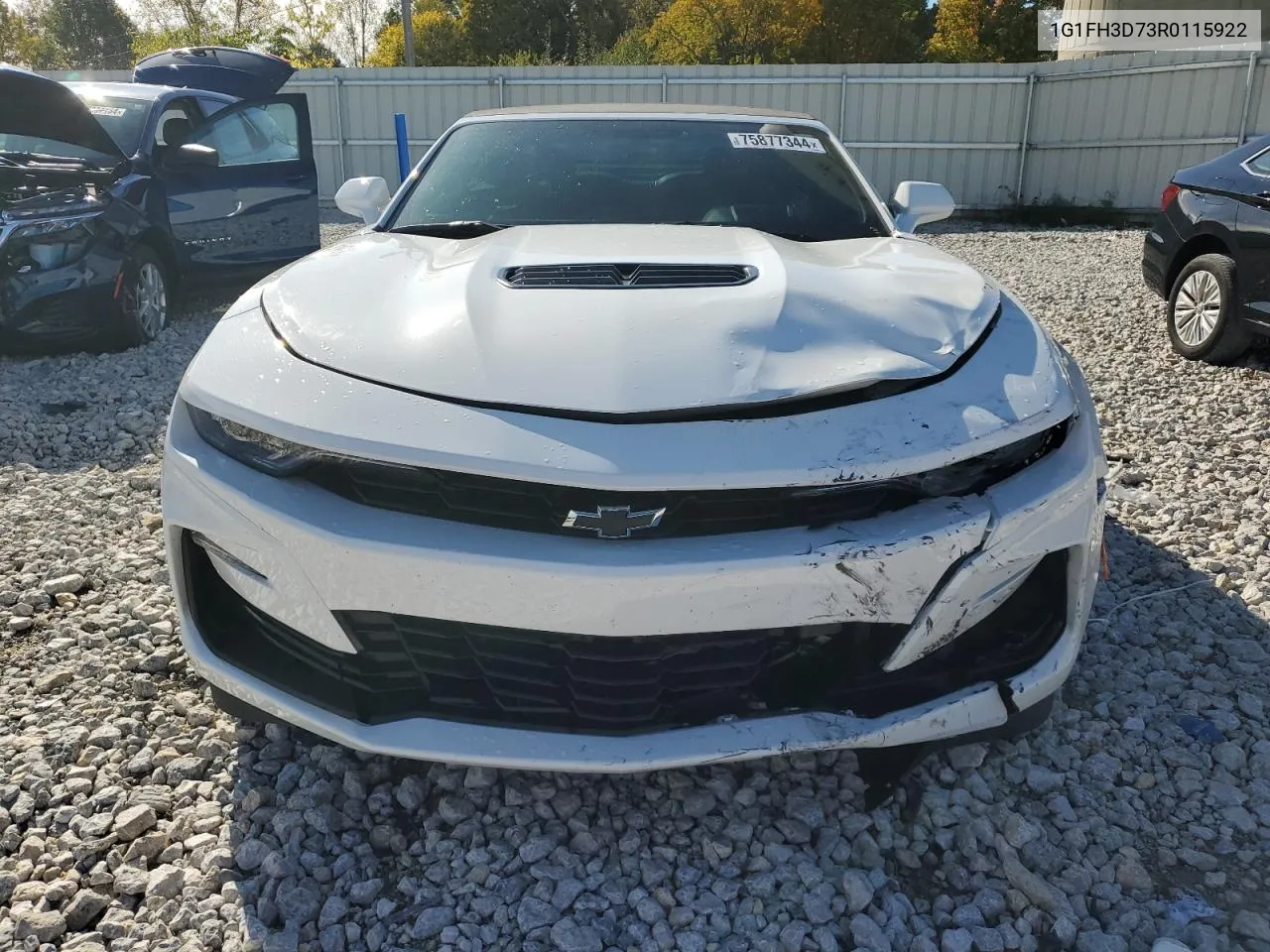 2024 Chevrolet Camaro Ss VIN: 1G1FH3D73R0115922 Lot: 75877344