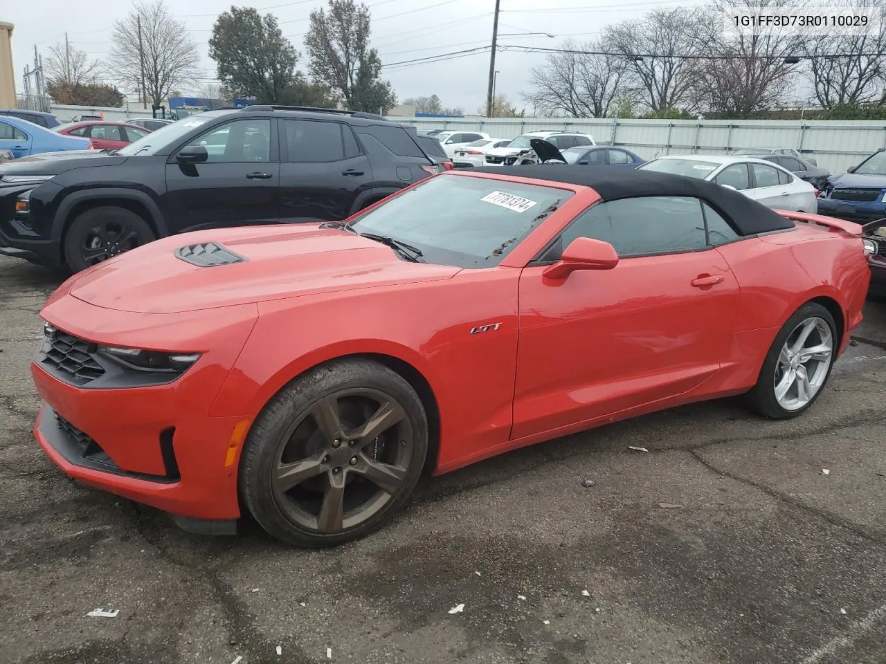 2024 Chevrolet Camaro Lt1 VIN: 1G1FF3D73R0110029 Lot: 77781374