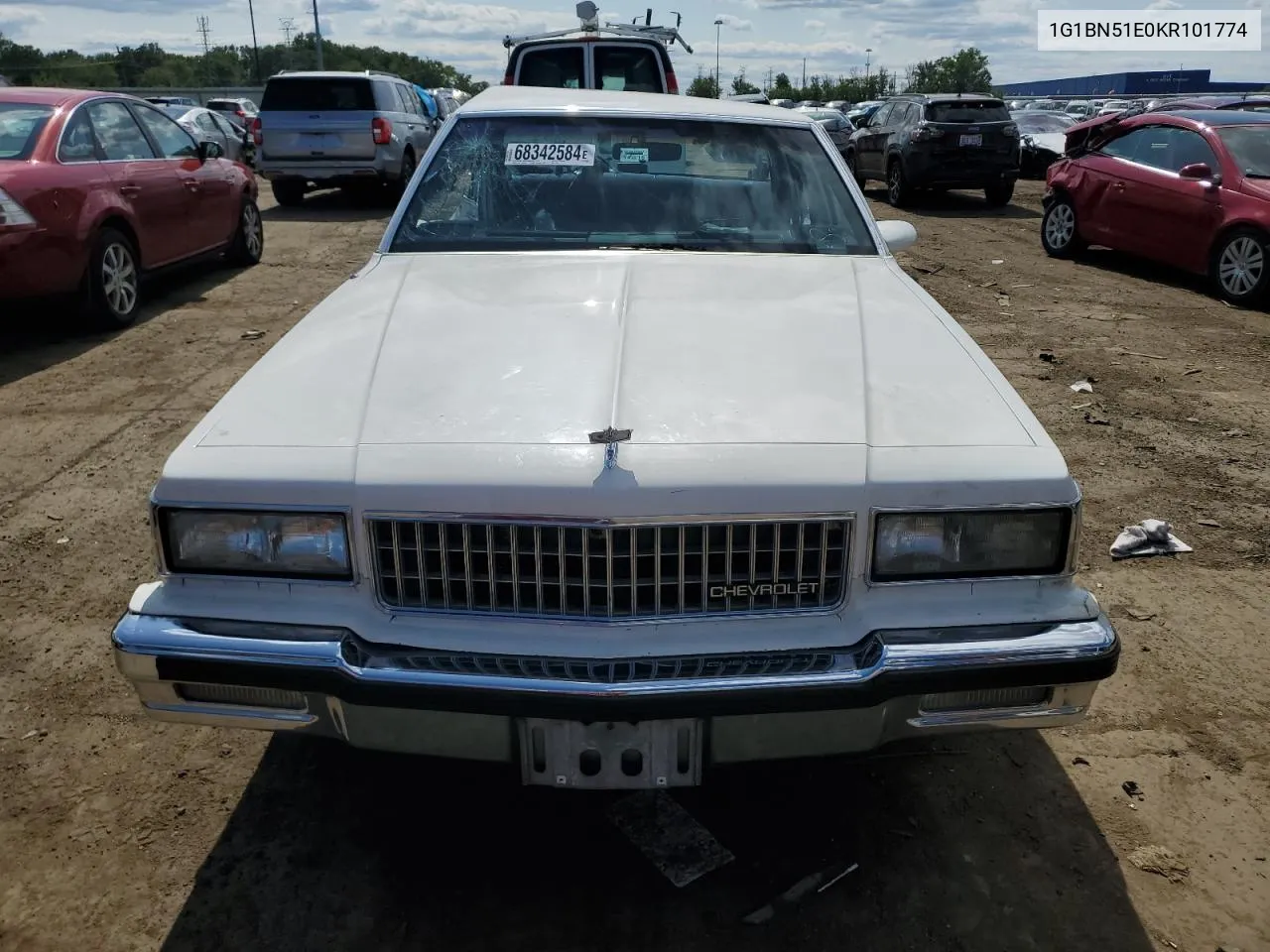 1989 Chevrolet Caprice Classic VIN: 1G1BN51E0KR101774 Lot: 68342584